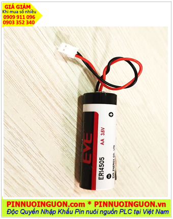 EVE ER14505 (Zắc PH2.0-2P), Pin nuôi nguồn PLC EVE ER14505 lithium 3.6V AA 2700mAh chính hãng 